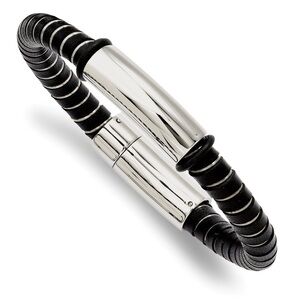 Black and Silver Bracelet